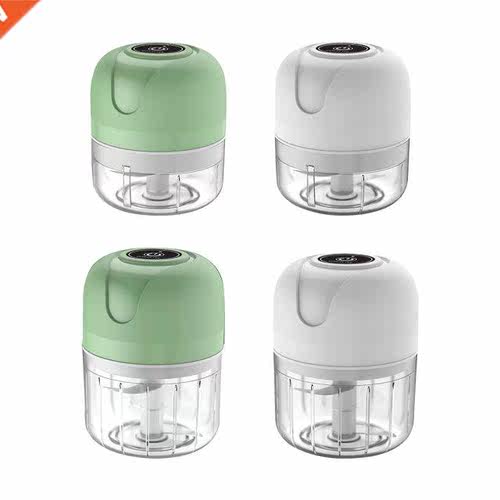 100/250ML Rechargeable Electric Vegetable Garlic Grinder Sta