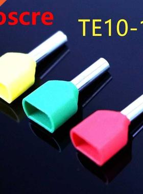 1000PCS 2 X1.00 AWG TE10-14 Dual Entry Wre Bootlace Ferrul