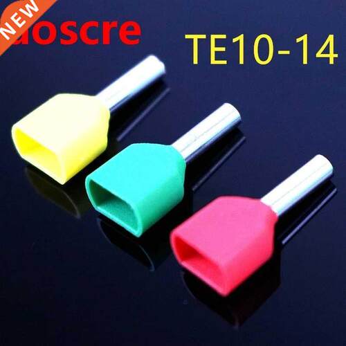 1000PCS 2 X1.00 AWG TE10-14 Dual Entry Wre Bootlace Ferrul