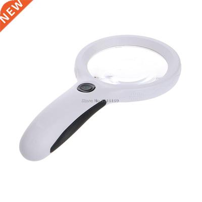 For 10X Magnifier Magnifying Glass Lens Loupe 8 LED Light Wi
