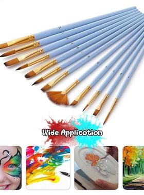 12pcs Watercolor Art Supplies Gouache Easy Clean Durable Sta