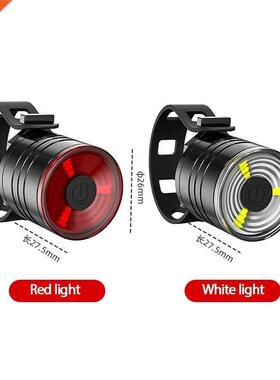 Waterproof Bike Bicycle Rear Tail LED Helmet Cycling FlashLi