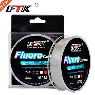 100M Fluorocarbon Fishing Line 4-34LB Carbon Fiber Leader Li