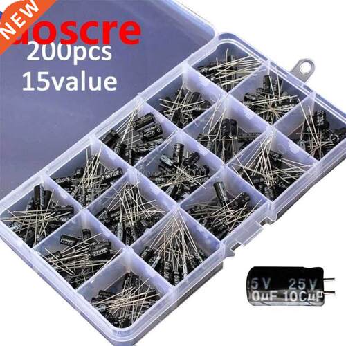200pcs/lot Ceramc capactor set pack 0.1-220uF 15 values 20