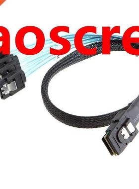 Mini SAS 36Pin (SFF-8087) Male to 4 SATA 7Pin Female Cable,