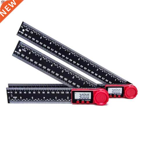 0-200 0-300 360 Degree Digital Angle Finder Ruler LCD Di