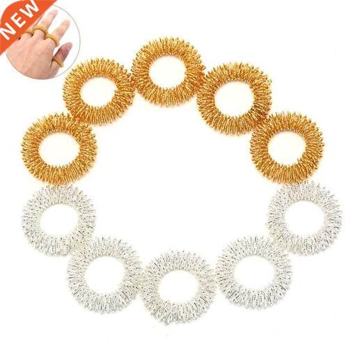 5pcs/Lot Finger Massage Ring Acupuncture Ring Health Care Bo