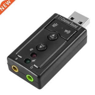 Channel Convert 2.0 Adapter Audio 7.1 Card Sound USB Mini