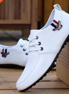 Men New Leather Breathable Driving Shoes Spring Autumn Non-s