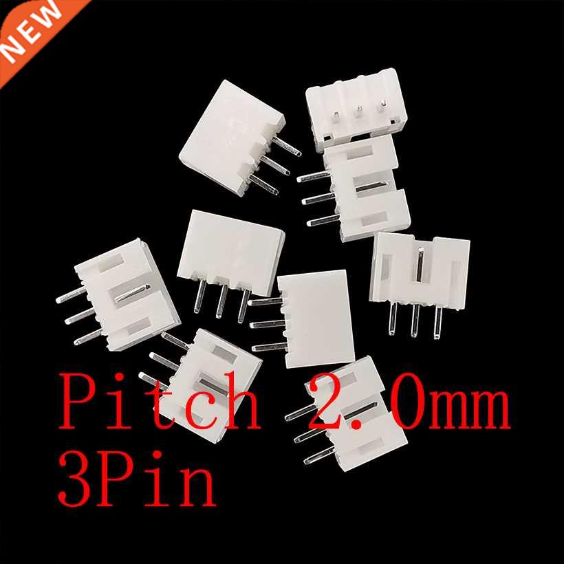 50Pcs JST PH2.0 2.0mm Pitch Straight Needle 3Pin Male Plug P