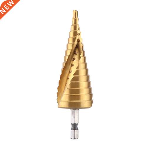 4mm to 32m Step Hi-Speed Steel Titanium Coated Step Drill Bi