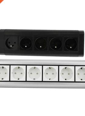 250V 5/6Outlets Power Socket Plug Aluminum Alloy Home Office