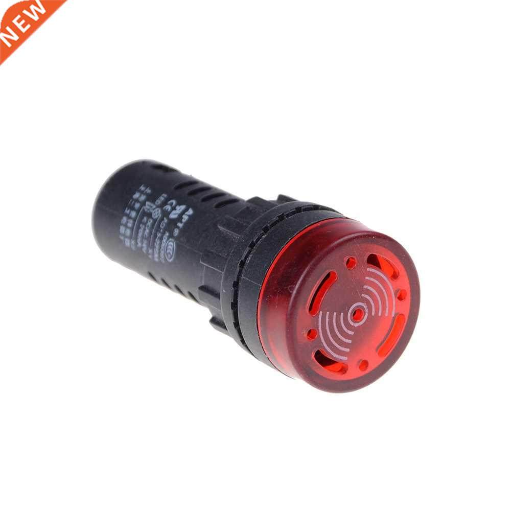 22mm Rode Flash Buzzer Beep Indicator AD16-22SM LED Lampje 1