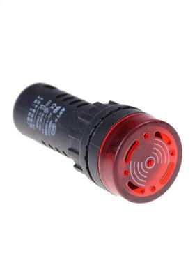 22mm Rode Flash Buzzer Beep Indicator AD16-22SM LED Lampje 1