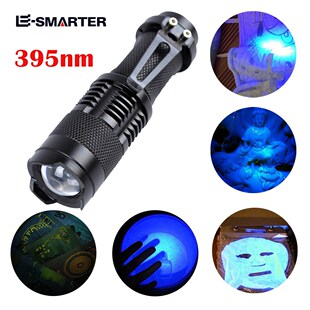 UV Ultra Violet LED Flashlight Blacklight Light 395 nM Inspe