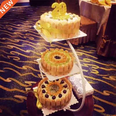 Cupcake Stand Three Layers Round Shape Snack Rack Optional M