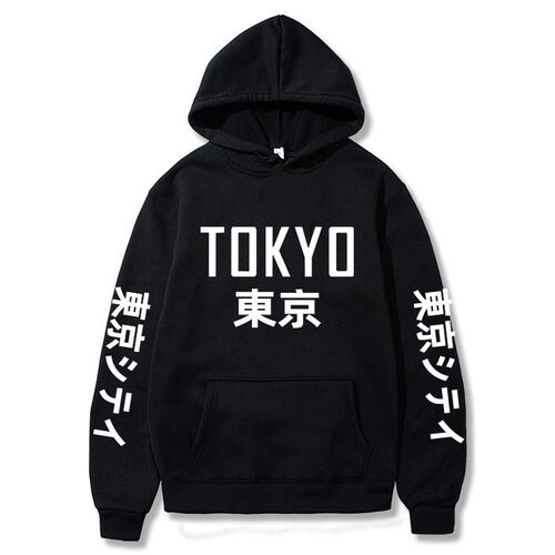 Japanese Hip Hop Hoody Harajuku Tokyo printing Men Women  Ca