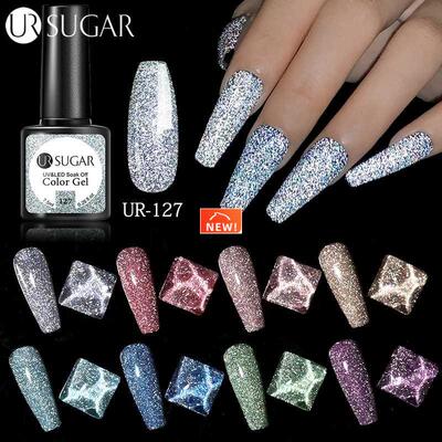 Reflective Glitter Gel Nail Polish 7.5ml Sparkling Auroras