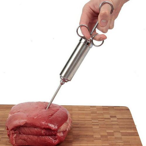 1 Set  Marinade Injector Meat Syringe Flavour Steak Chicken