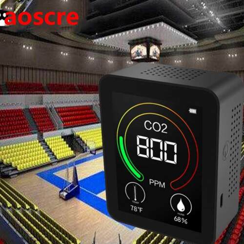 In 1 Intelligent Digital Thermometer Hygrometer CO2 meter
