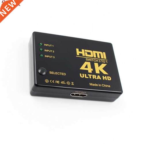 3 Port 4K*2K 1080P Switcher HDMI Switch Selector 3x1 Splitte