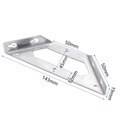 1pc stainless steel Angle code 90 degrees right Angle thicke