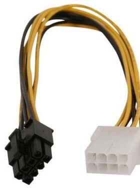 8 pin to 8 pin EPS ATX male to female power extension cable