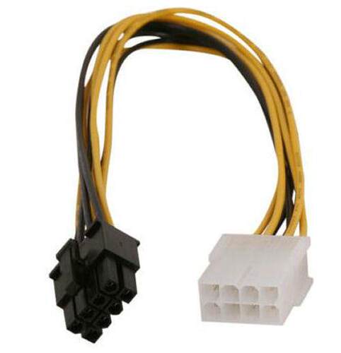 8 pin to 8 pin EPS ATX male to female power extension cable