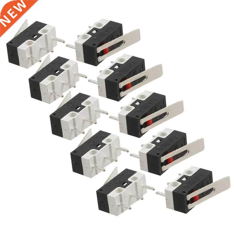10 Pcs C 125V 1 SPDT 1NC Momentry Long Hinge Lever Mi