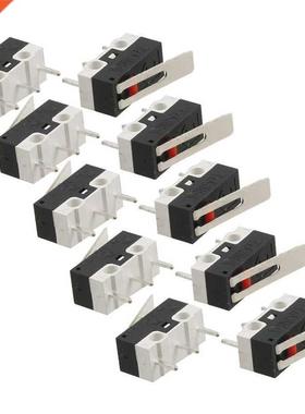 10 Pcs C 125V 1 SPDT 1NC Momentry Long Hinge Lever Mi