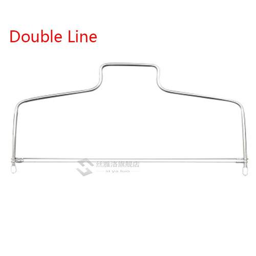 New Double Line Adjustable Stainless Steel Metal Cake Cut To