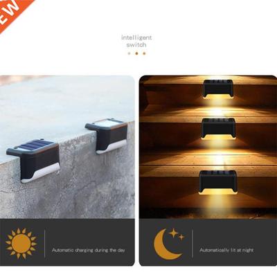 1/4/8/16pcs LED Solar Lamp Path Stair Outdoor Waterproof Wal