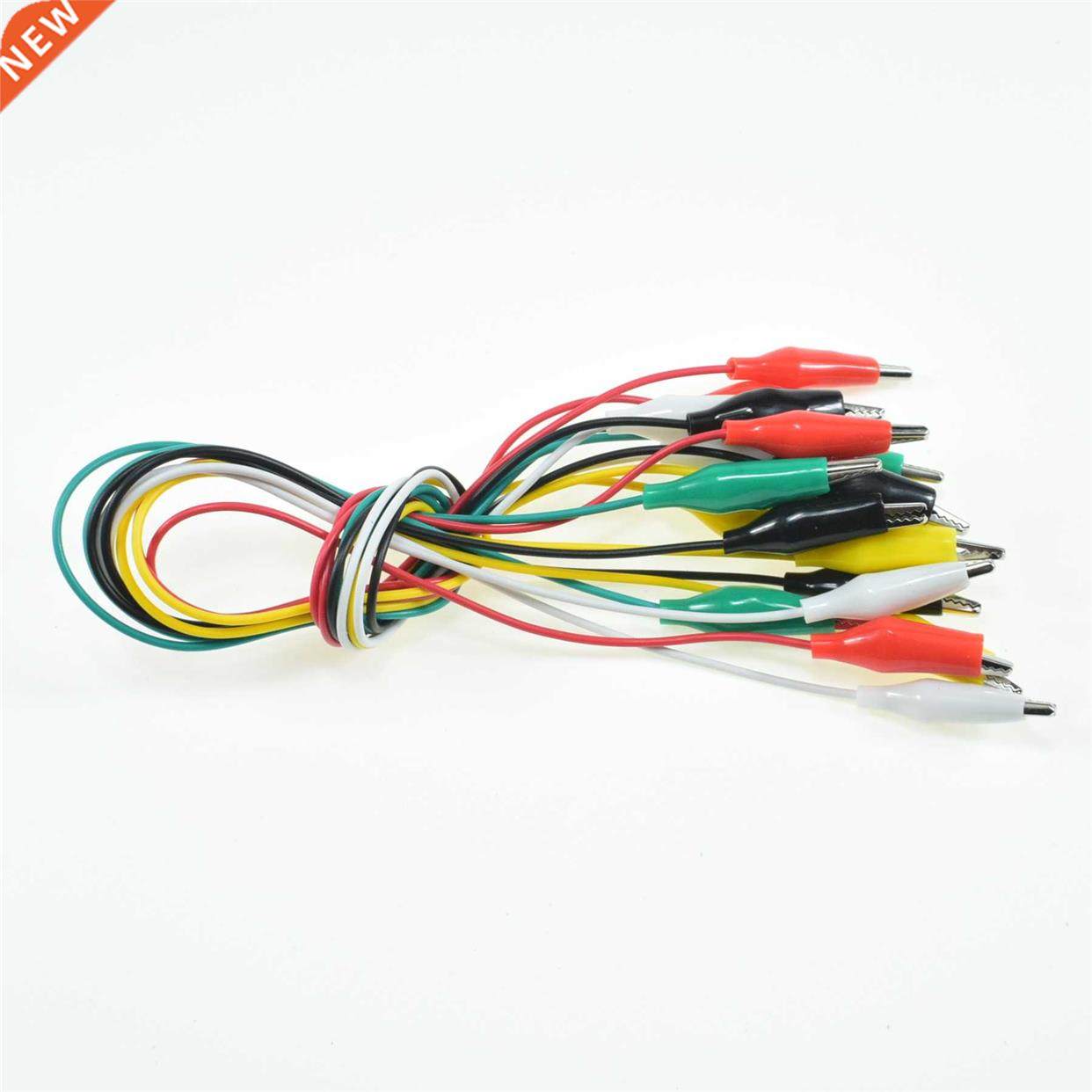 New 10pcs Alligator Clips Electrical  Test Leads Alligato