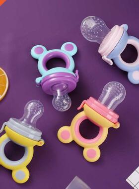 Nibbler Baby Pacifiers Feeder Cartoon Kids it Food Feeder