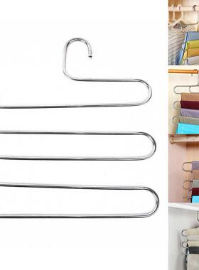 5 Layers Pants Rack Hanger Clothes Organizer Multifunction S