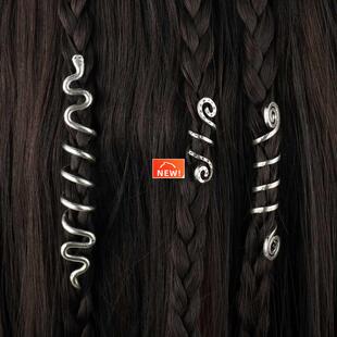 Viking Spiral Charms Beads for Hair Braids for Beard Hair