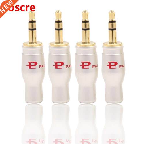 100pcs Classic White Pailic Pailiccs Plug Audio Cable Connec