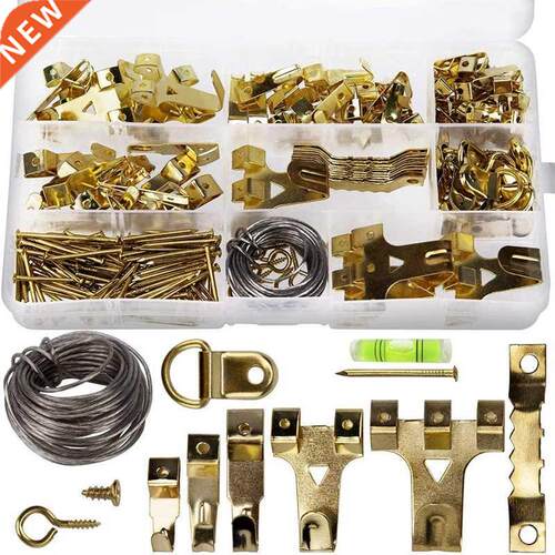 231 Pcs Assorted Picture Frame Hangers with Hooks, Nails, Ha
