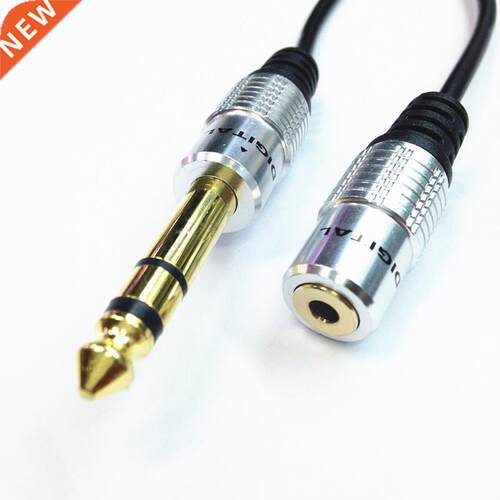 New Audio Aux 6.35mm 1/4" Male To 3.5mm Female 1/8&