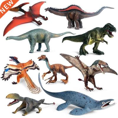 Oenux Simulation Jurassic Dinosaur Figures Toy Dino Park Car