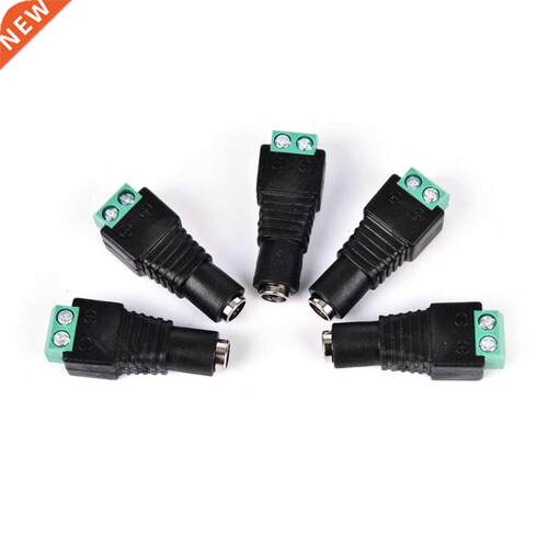 5pcs Female OR Male DC Power Plug Connector Screw Fastening