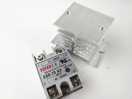 1pcs SSR-75AA 75A Solid State Relay Module 80-250V AC Input