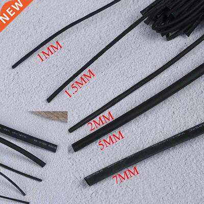 1PCS 5m Length Heat Shrink Tubing Black Shrinkable Tube Wire