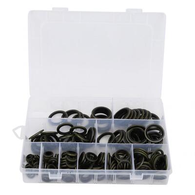 180pcs M6-M24 Oil Drain Screw Gasket Washer Set Bonded Seali