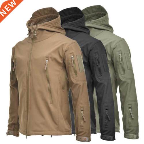 Winter Big Size Men Camouflage Jacket Shark Soft Shell Milit