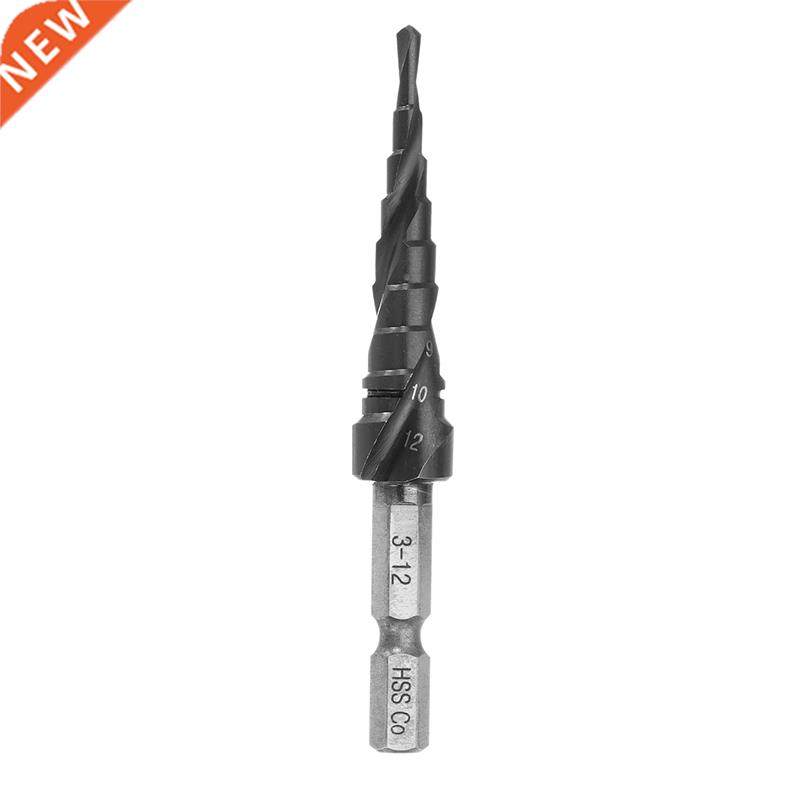HRC89 AlTiN Coating Step Drill Bit 3-12mm HSS M35 Cobalt Ste
