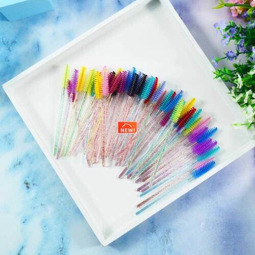 eyelash brush makeup brushes 50pcs individual disposable mas