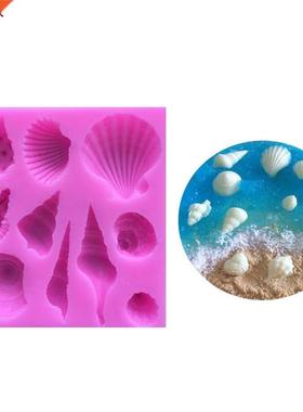 Ocean Shells Cake Mould Fondant Silicone Molds For Cake Dec