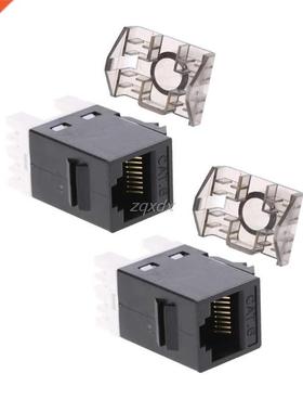 2Pcs UTP CAT6 Module RJ45 Connector Cable Keystone Jack Z09