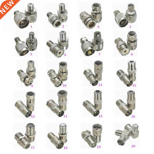 10Pcs F TV to N / UHF SO239 PL259 / BNC / F / IEC PAL DVB-T